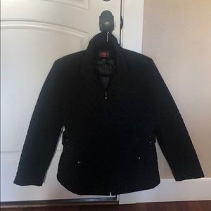 Black quilted Gallery jacket. Size Large